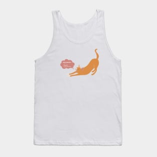 Yellow cat Tank Top